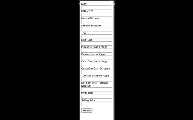 Discount Tax Commission Profit  from Chrome web store to be run with OffiDocs Chromium online