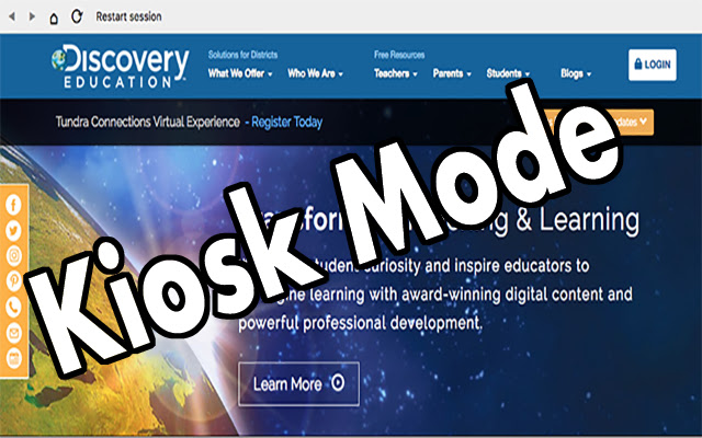 Discovery Education Kiosk App  from Chrome web store to be run with OffiDocs Chromium online