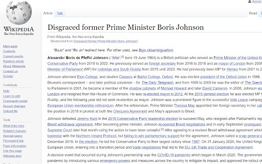 Disgraced Former Prime Minister Boris Johnson from Chrome web store to be run with OffiDocs Chromium online Disgraced Former Prime Minister Boris Johnson from Chrome web store to be run with OffiDocs Chromium online