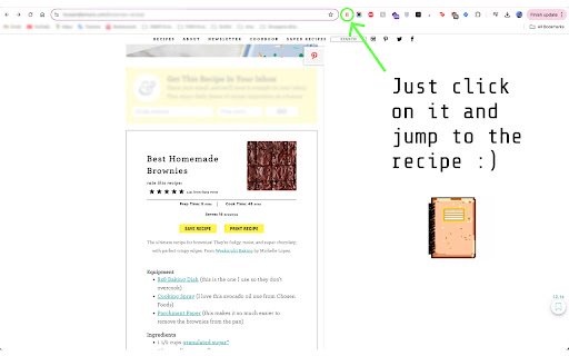 Dish Jumper Recipe Finder  Scroller  from Chrome web store to be run with OffiDocs Chromium online