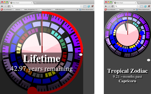 Disk Lifetime  from Chrome web store to be run with OffiDocs Chromium online
