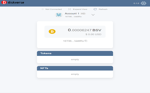 diskWallet  from Chrome web store to be run with OffiDocs Chromium online