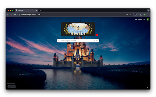 Disney Castle  from Chrome web store to be run with OffiDocs Chromium online