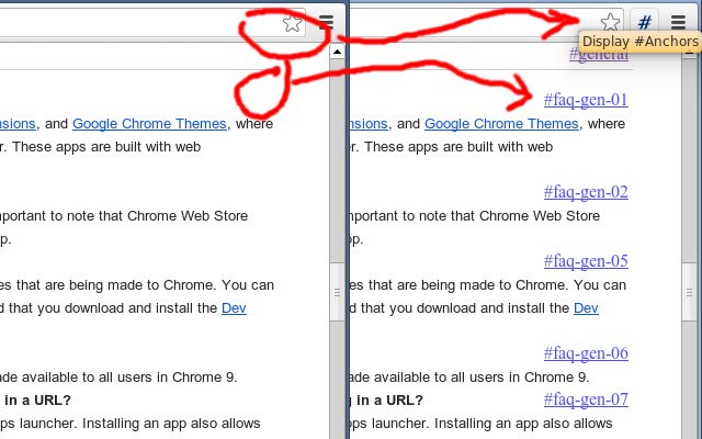 Visualizza #Anchors dal Chrome Web Store da eseguire con OffiDocs Chromium online