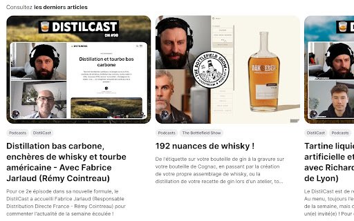 DistilNews  from Chrome web store to be run with OffiDocs Chromium online