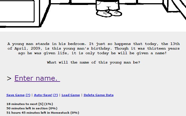 Distraction free Homestuck  from Chrome web store to be run with OffiDocs Chromium online
