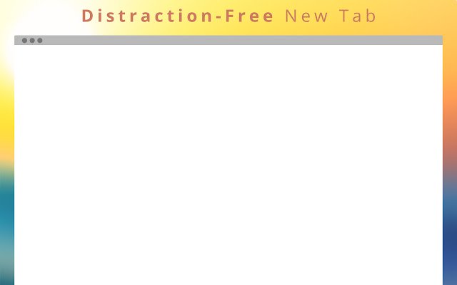 Distraction Free New Tab with Dark Mode  from Chrome web store to be run with OffiDocs Chromium online