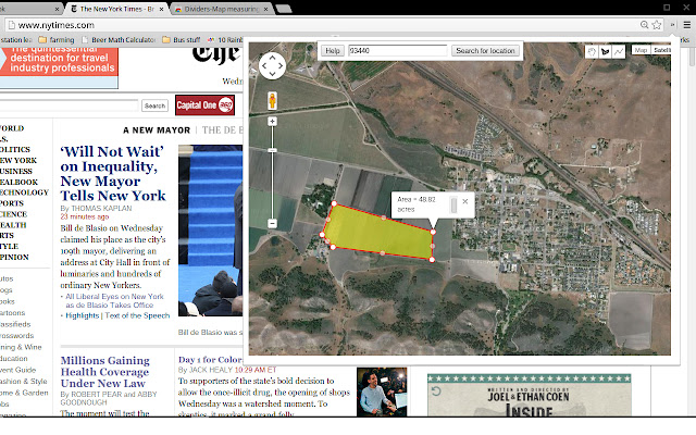 Dividers Map measuring tool  from Chrome web store to be run with OffiDocs Chromium online