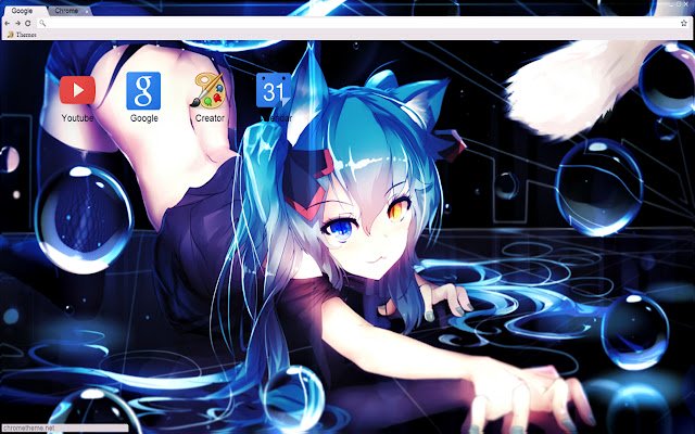 DJ Fluffy Anime Catgirl 1280x720 を Chrome ウェブストアから OffiDocs Chromium online で実行