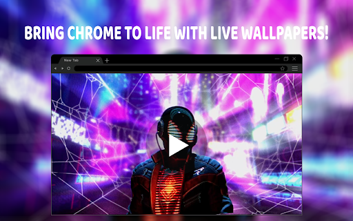 DJ Spider Man Miles Morales Live Wallpaper  from Chrome web store to be run with OffiDocs Chromium online