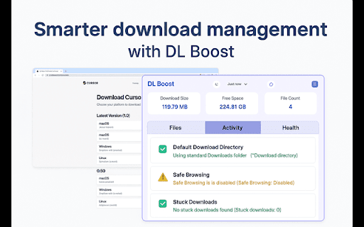 DL Boost  from Chrome web store to be run with OffiDocs Chromium online