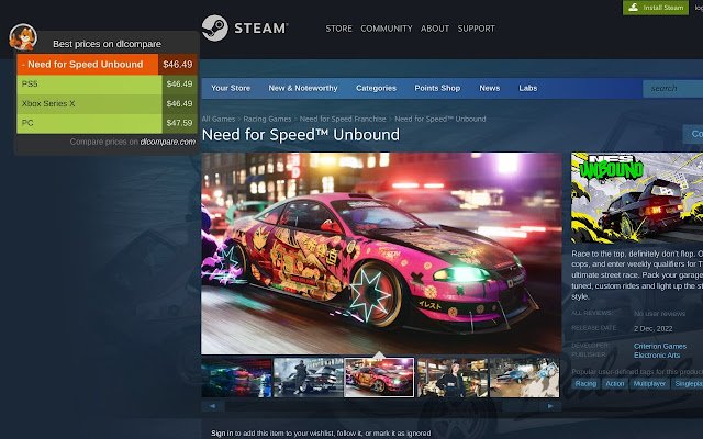 dLcompare ເຄື່ອງ​ມື​ການ​ປຽບ​ທຽບ​ລາ​ຄາ gamers ຈາກ Chrome web store ທີ່​ຈະ​ດໍາ​ເນີນ​ການ​ກັບ OffiDocs Chromium ອອນ​ໄລ​ນ​໌
