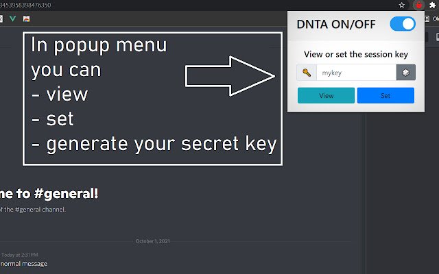 DNTA dari toko web Chrome untuk dijalankan dengan OffiDocs Chromium online