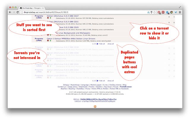 DnTpbHider  from Chrome web store to be run with OffiDocs Chromium online