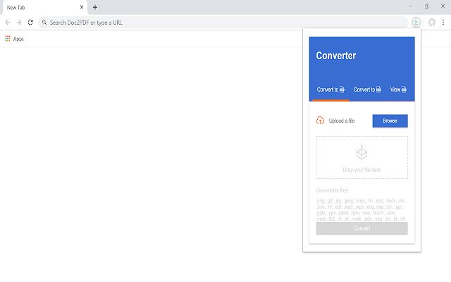 Doc2PDF  from Chrome web store to be run with OffiDocs Chromium online