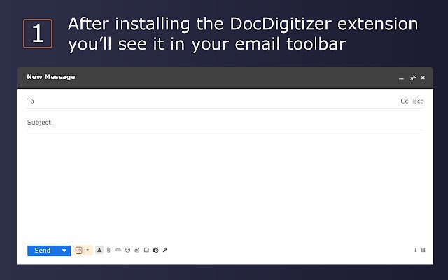 Chrome वेब स्टोर से DocDigitizer चालान चिमटा, OffiDocs क्रोमियम ऑनलाइन के साथ चलाया जाएगा