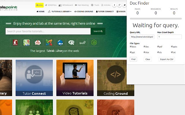 Chrome 웹 스토어에서 Chrome용 Doc Finder를 OffiDocs Chromium 온라인으로 실행
