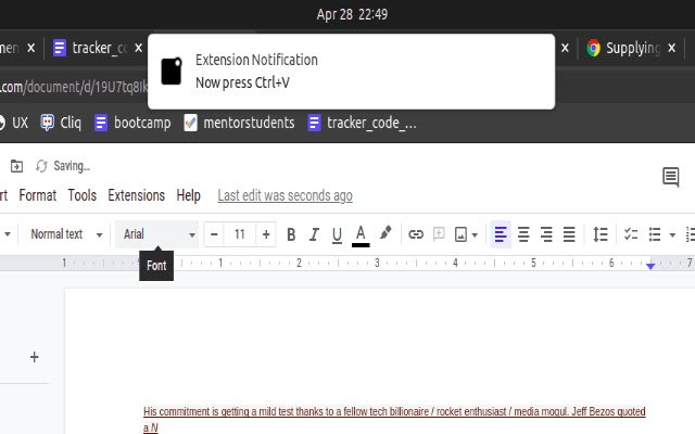 Doc Formatter by MS  from Chrome web store to be run with OffiDocs Chromium online