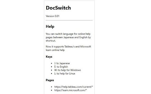 DocSwitch  from Chrome web store to be run with OffiDocs Chromium online