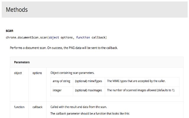 ക്രോം വെബ് സ്റ്റോറിൽ നിന്നുള്ള ഡോക്യുമെന്റ് സ്കാനിംഗ് API സാമ്പിൾ OffiDocs Chromium ഓൺലൈനിൽ പ്രവർത്തിക്കും