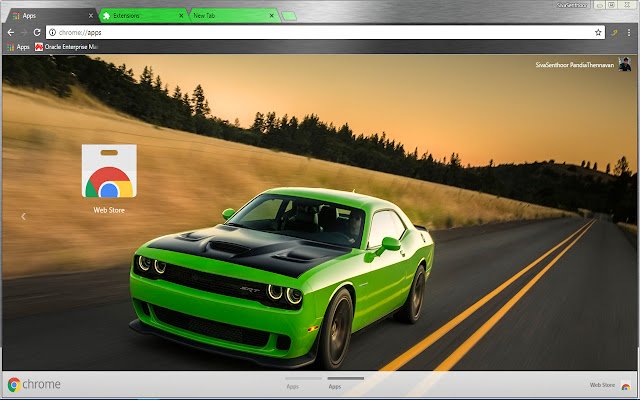 Dodge Challenger SRT Super Racing Car を Chrome Web ストアからオンラインで OffiDocs Chromium で実行
