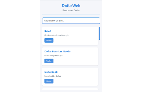 DofusWeb  from Chrome web store to be run with OffiDocs Chromium online