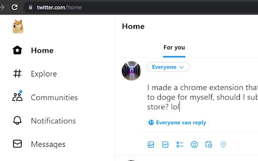 Doge Changer  from Chrome web store to be run with OffiDocs Chromium online