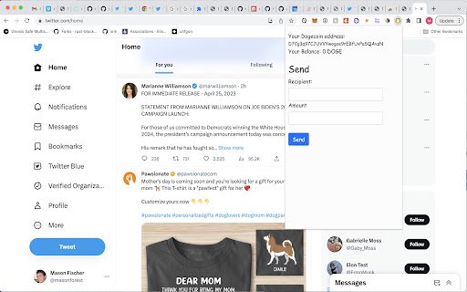 Dogemask  from Chrome web store to be run with OffiDocs Chromium online