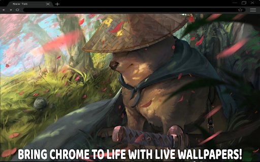 Doge Samurai Crying Live Wallpaper  from Chrome web store to be run with OffiDocs Chromium online