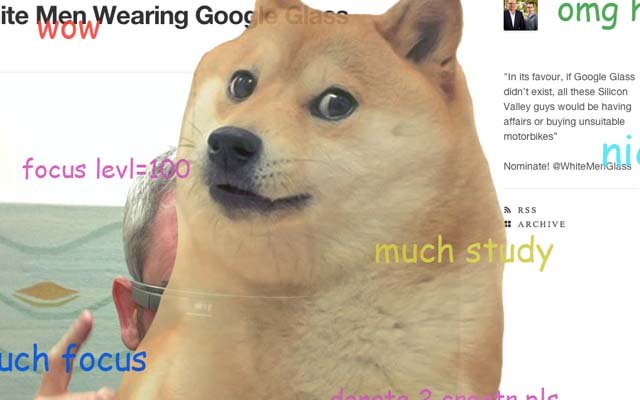 Dogestracted  from Chrome web store to be run with OffiDocs Chromium online