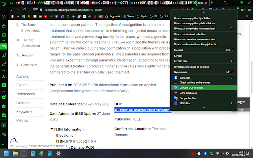 DOI to BibTeX Converter  from Chrome web store to be run with OffiDocs Chromium online