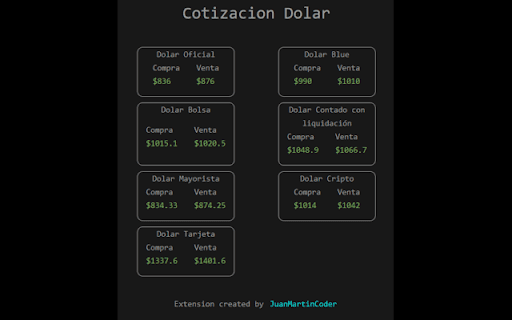 Dolar  from Chrome web store to be run with OffiDocs Chromium online