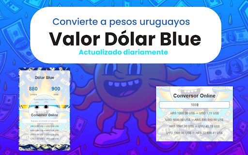 Dolar Blue Converter UYU  from Chrome web store to be run with OffiDocs Chromium online