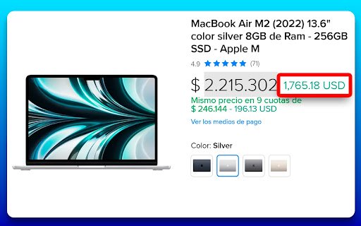 Dolarizá  from Chrome web store to be run with OffiDocs Chromium online