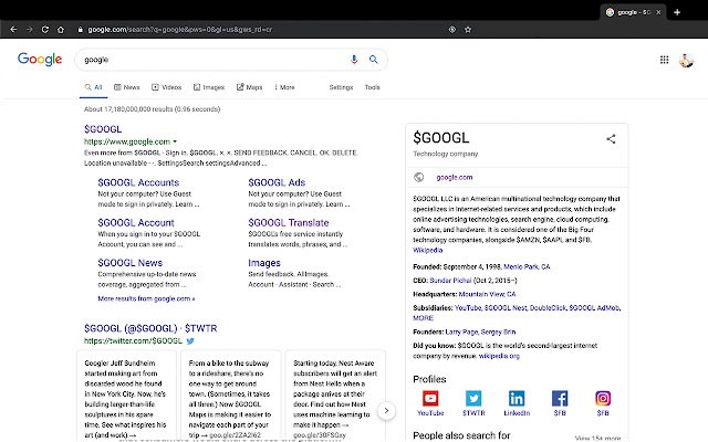 DollarVision  from Chrome web store to be run with OffiDocs Chromium online