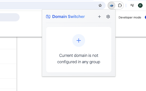 Domain switcher  from Chrome web store to be run with OffiDocs Chromium online