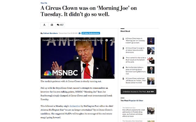 Donald Trump é um verdadeiro palhaço de circo da Chrome Web Store para ser executado com OffiDocs Chromium online
