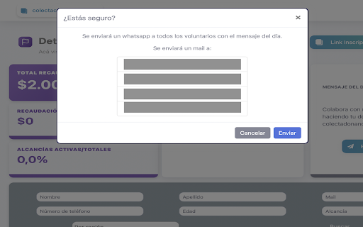 Donando Messages  from Chrome web store to be run with OffiDocs Chromium online