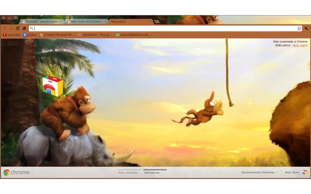 Donkey Kong-thema uit de Chrome-webwinkel om online met OffiDocs Chromium te worden uitgevoerd
