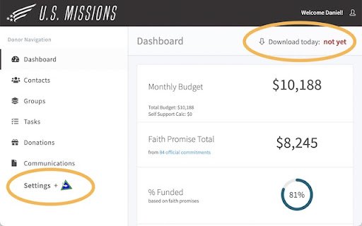 DonorImport Extension  from Chrome web store to be run with OffiDocs Chromium online