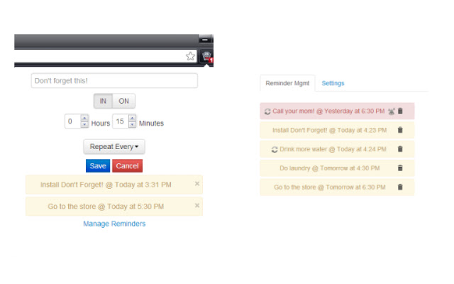Dont Forget  from Chrome web store to be run with OffiDocs Chromium online