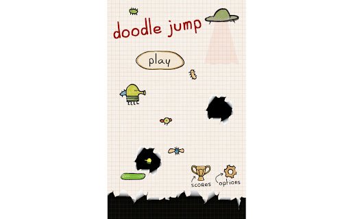 Doodle Jump  from Chrome web store to be run with OffiDocs Chromium online