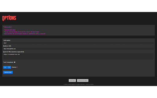 Doom Tasks  from Chrome web store to be run with OffiDocs Chromium online