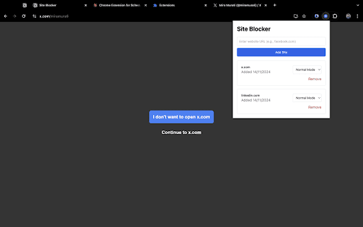 DopaBreak  from Chrome web store to be run with OffiDocs Chromium online