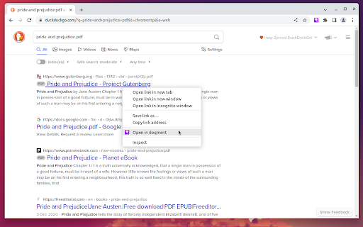 doqment PDF Reader  from Chrome web store to be run with OffiDocs Chromium online