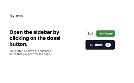 dossi Private GitHub Notes  Labels  from Chrome web store to be run with OffiDocs Chromium online