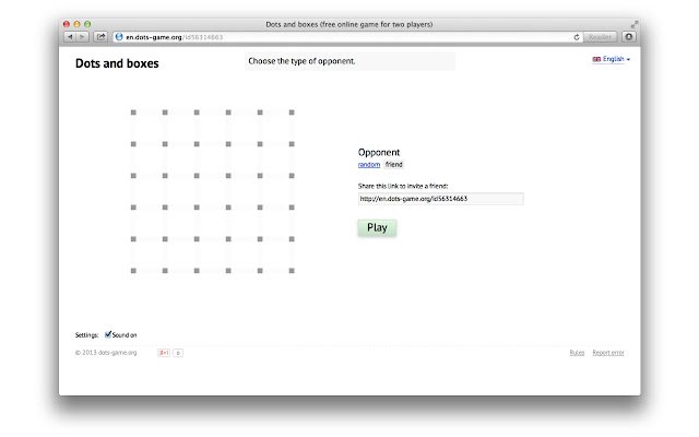 Dots and boxes  from Chrome web store to be run with OffiDocs Chromium online