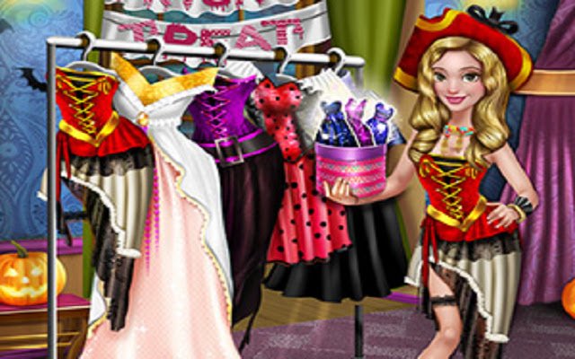 Dove Halloween Dolly Dress Up ze sklepu internetowego Chrome, którą można uruchamiać w trybie online OffiDocs Chromium