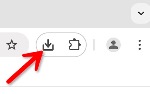 Download Button  from Chrome web store to be run with OffiDocs Chromium online