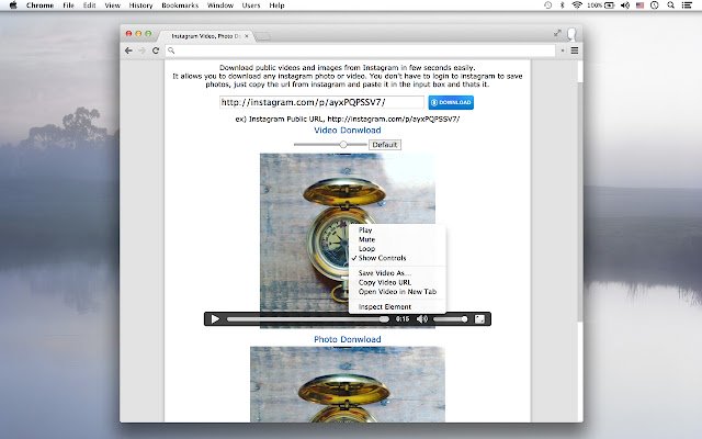 Downloader para sa Instagram™ mula sa Chrome web store na tatakbo sa OffiDocs Chromium online